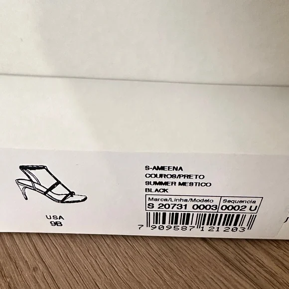 SCHUTZ Ameena Black Strappy Heels size 9 - Picture 8 of 8